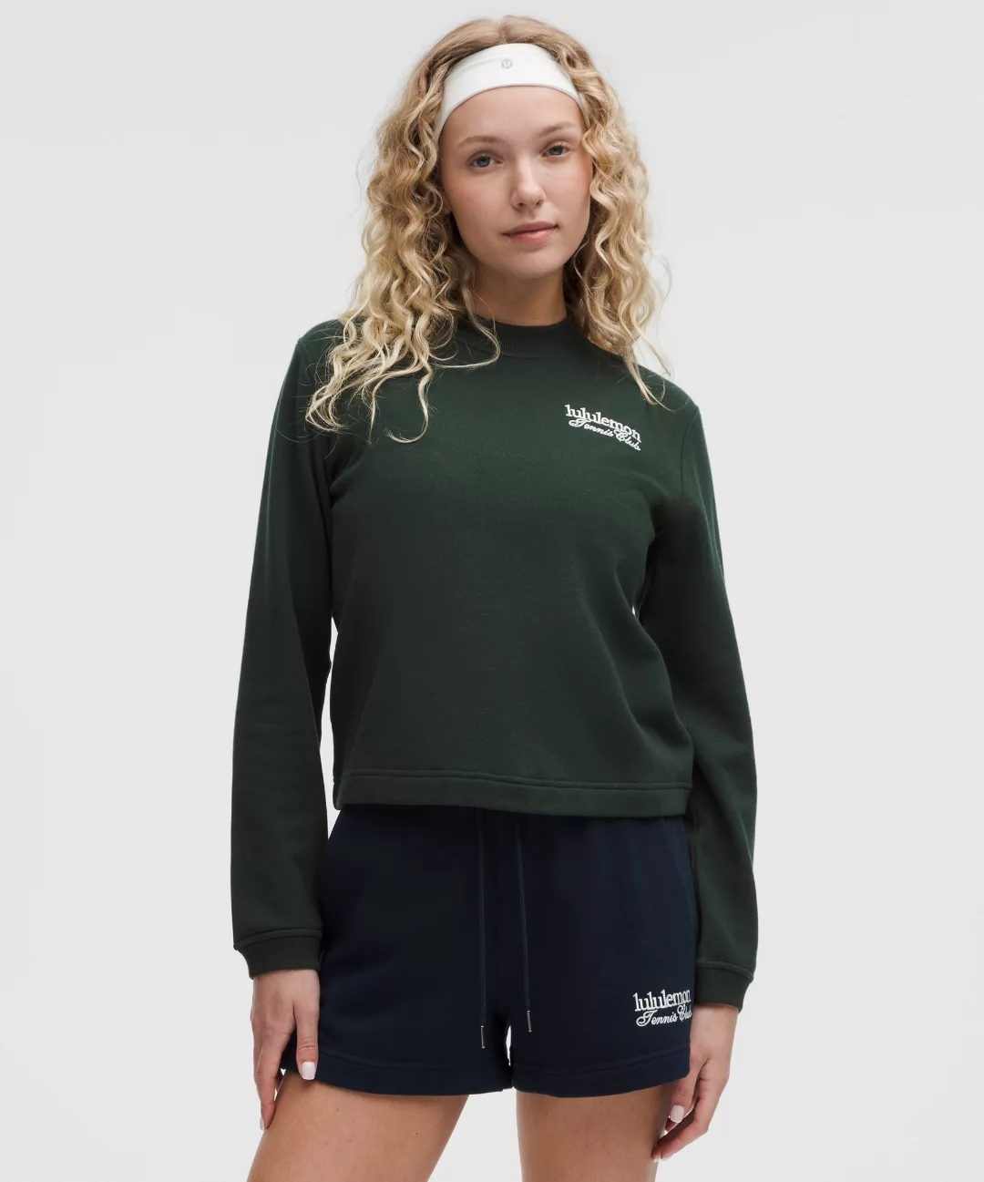 Cotton French Terry Crewneck Pullover *Tennis Club
