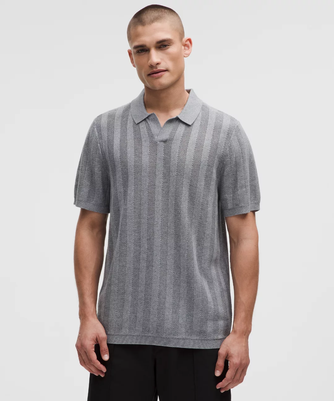 Cotton-Blend Short-Sleeve Polo