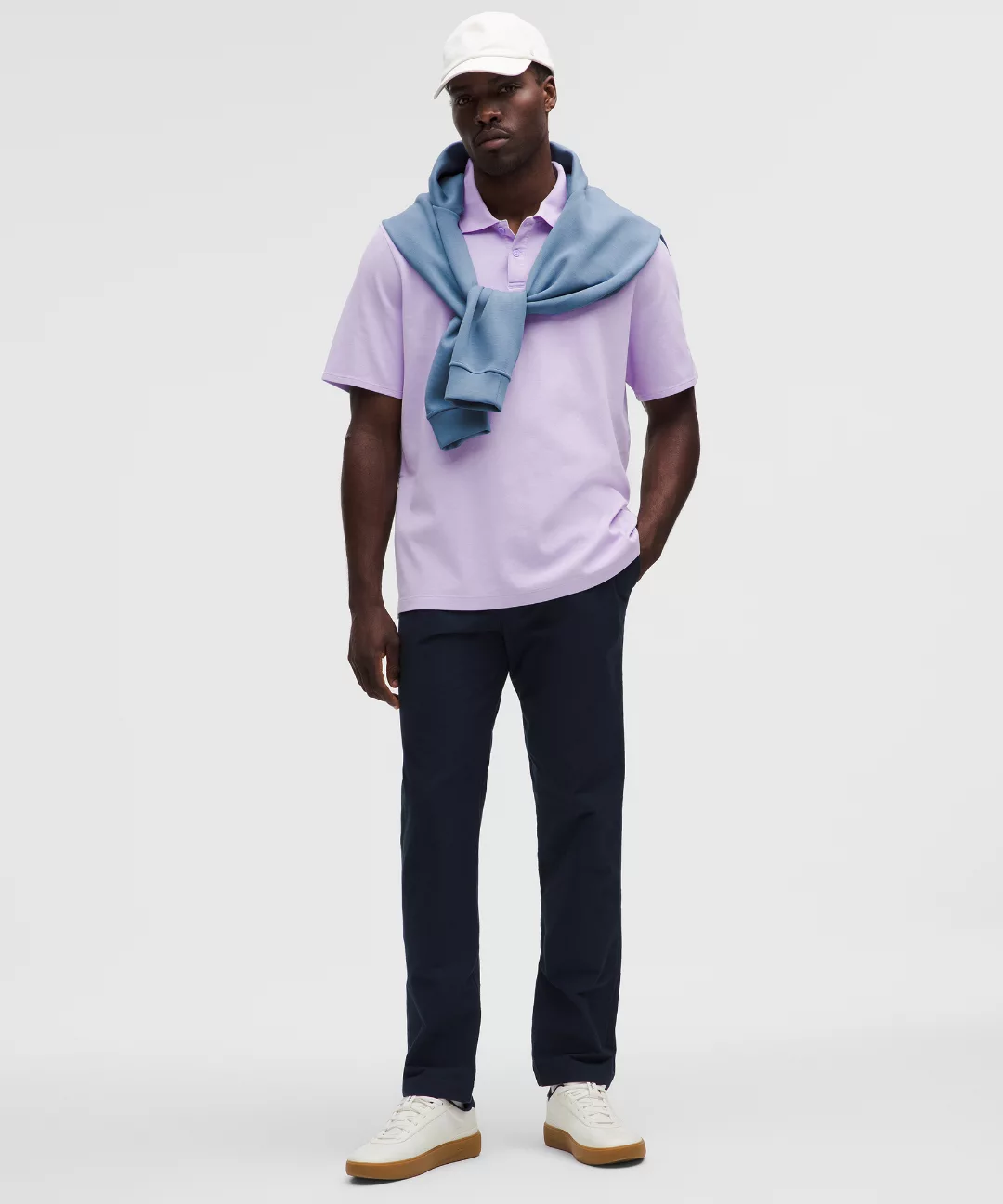 Cotton Pique Short-Sleeve Polo Shirt