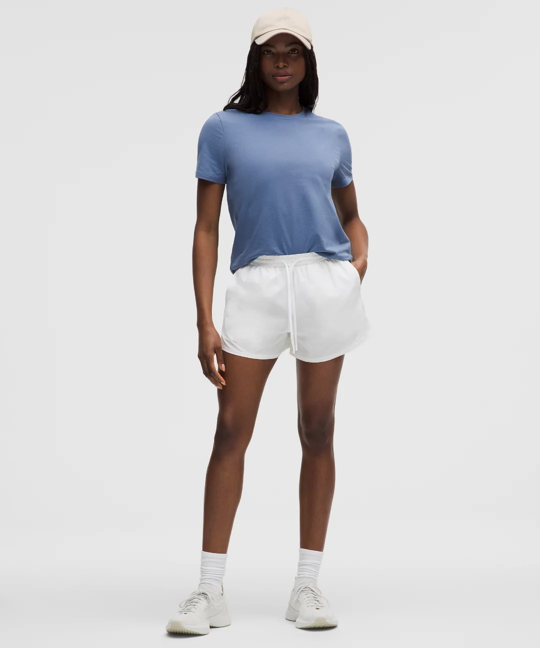Love Curved-Hem Crewneck T-Shirt