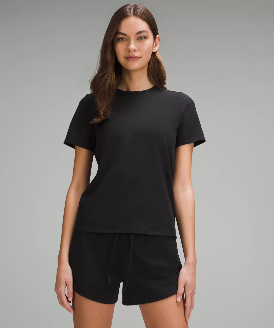 Organic Cotton Straight-Hem Crewneck T-Shirt