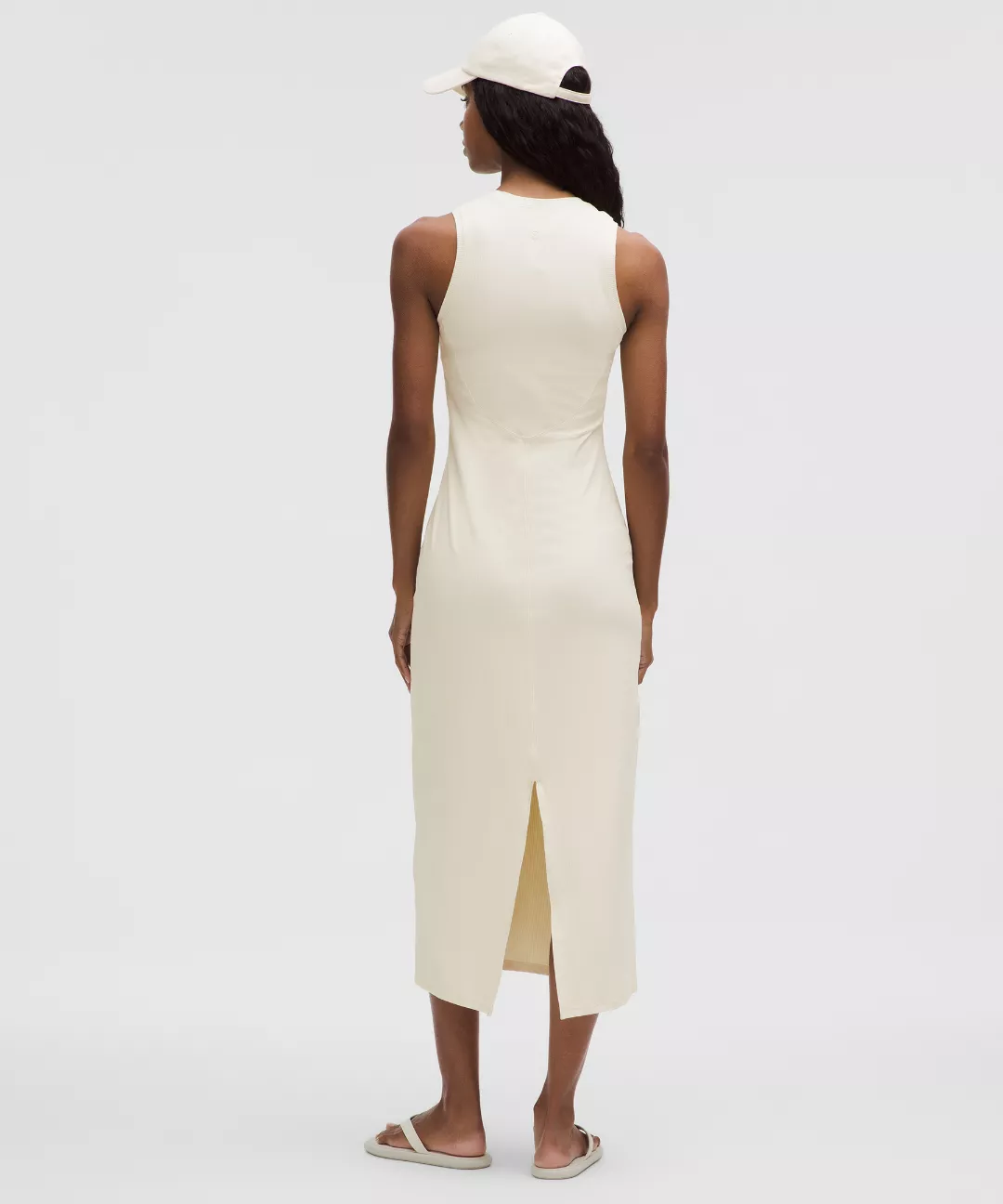 All Aligned Ribbed Midi Dress