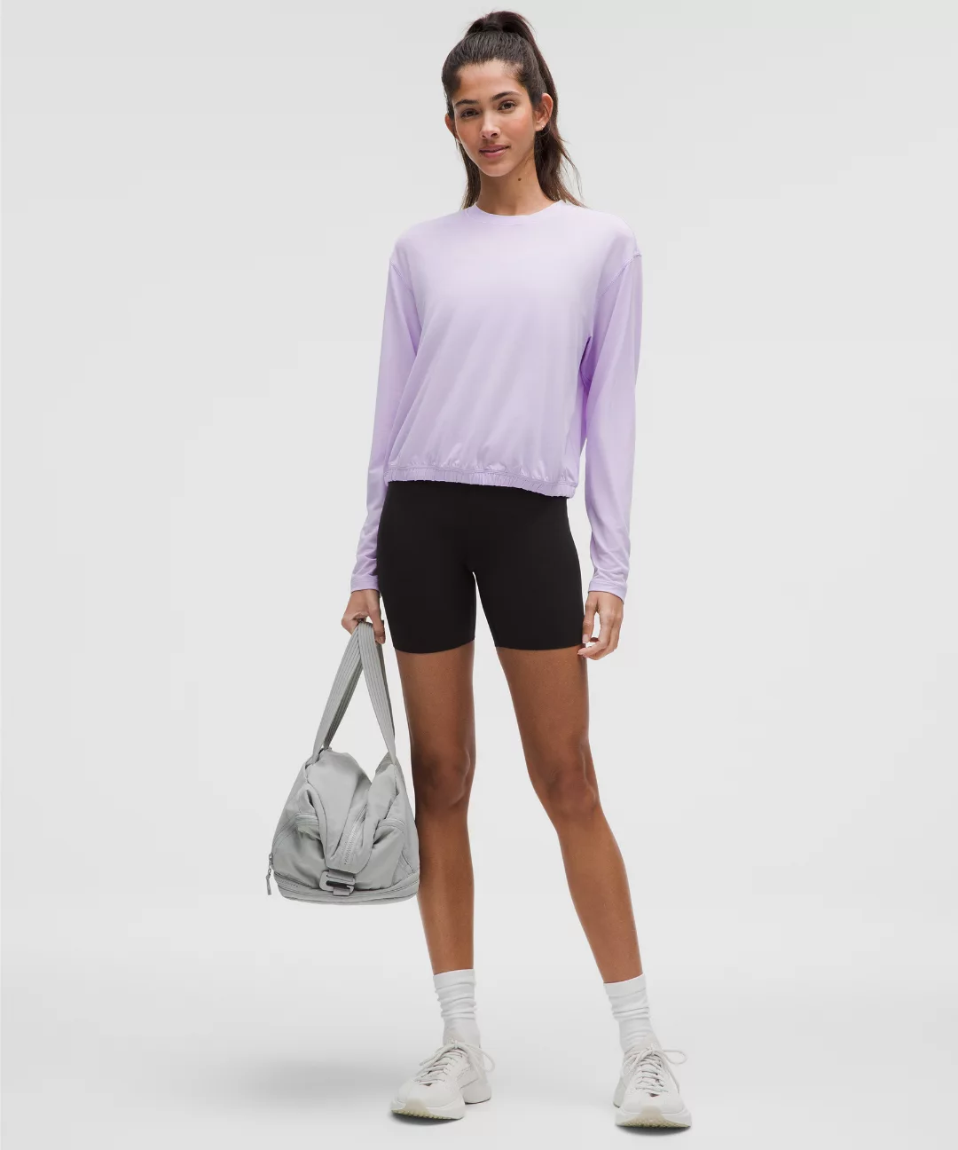 Jersey Training Elastic-Hem Long-Sleeve Shirt