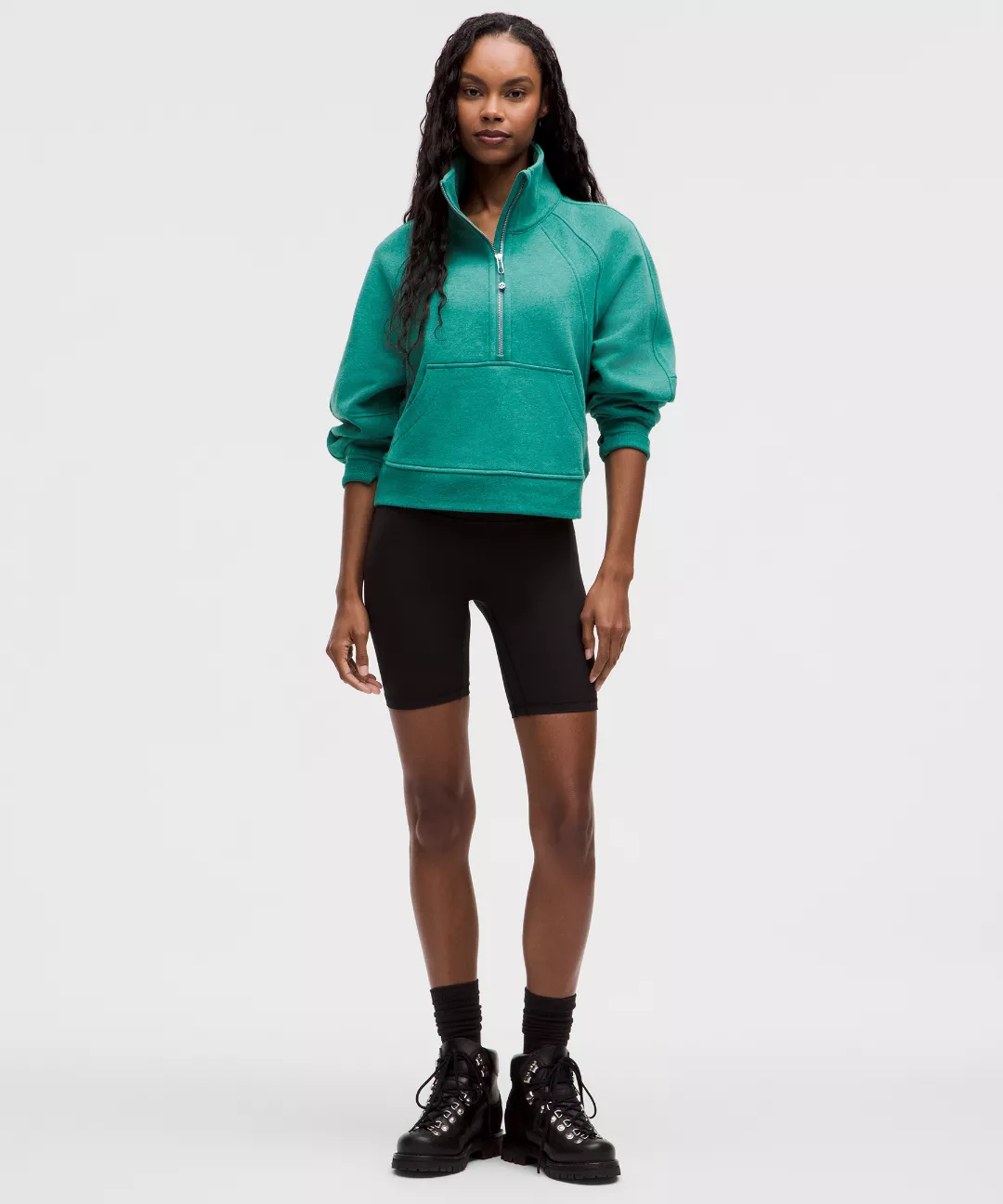 Scuba Oversized Funnel-Neck Half Zip