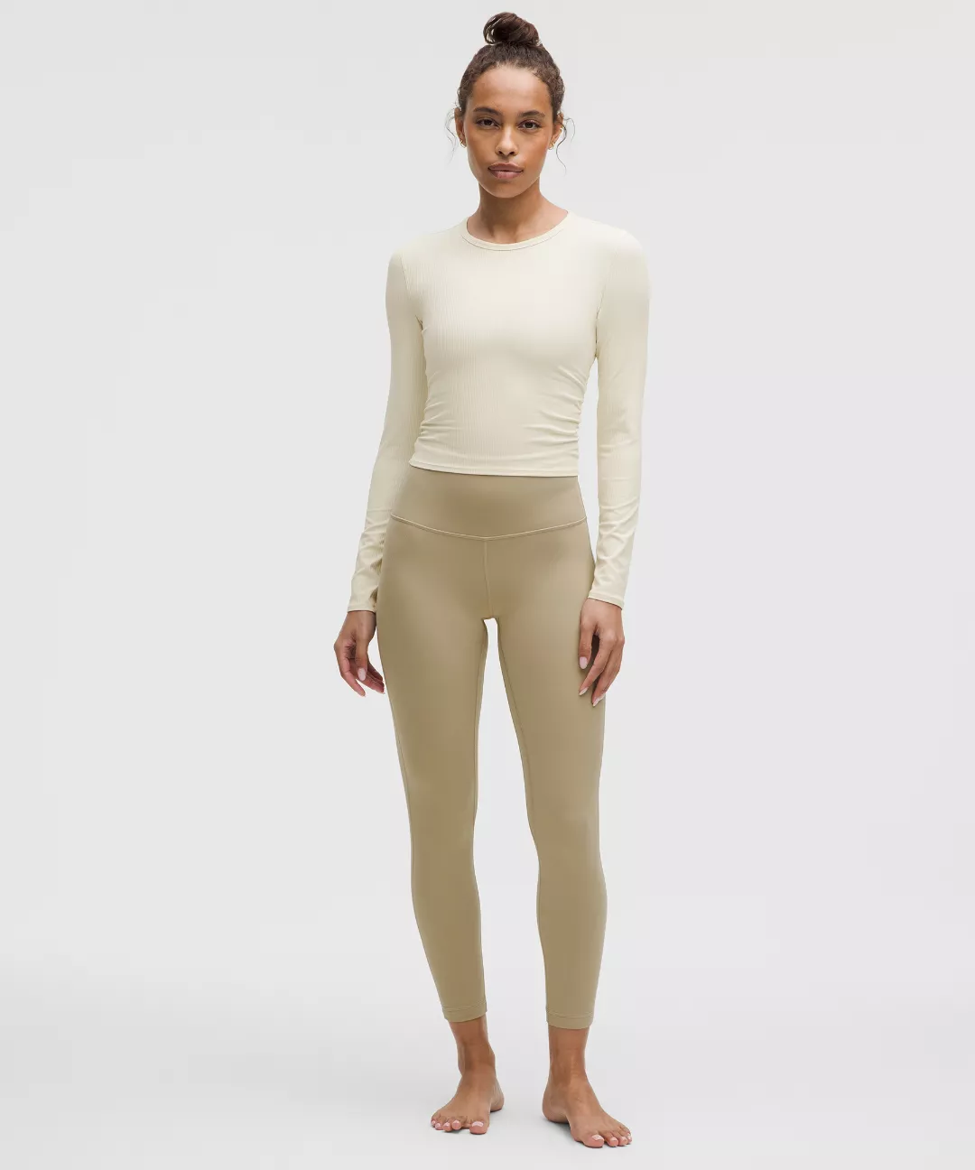 All It Takes Back-Twist Ribbed Long-Sleeve Shirt
