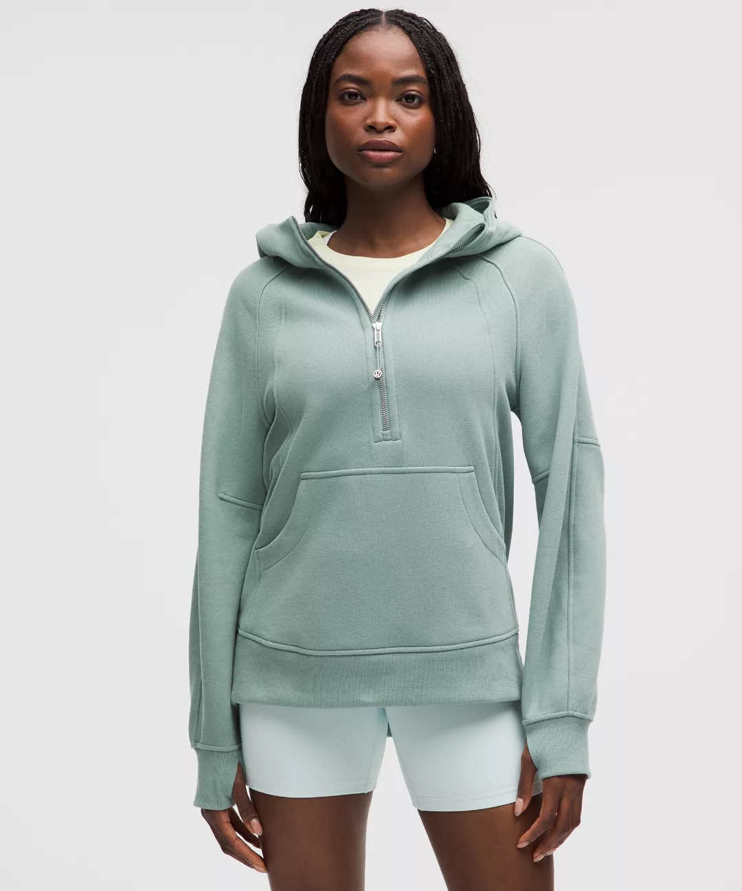 Scuba Oversized Half-Zip Hoodie *Long