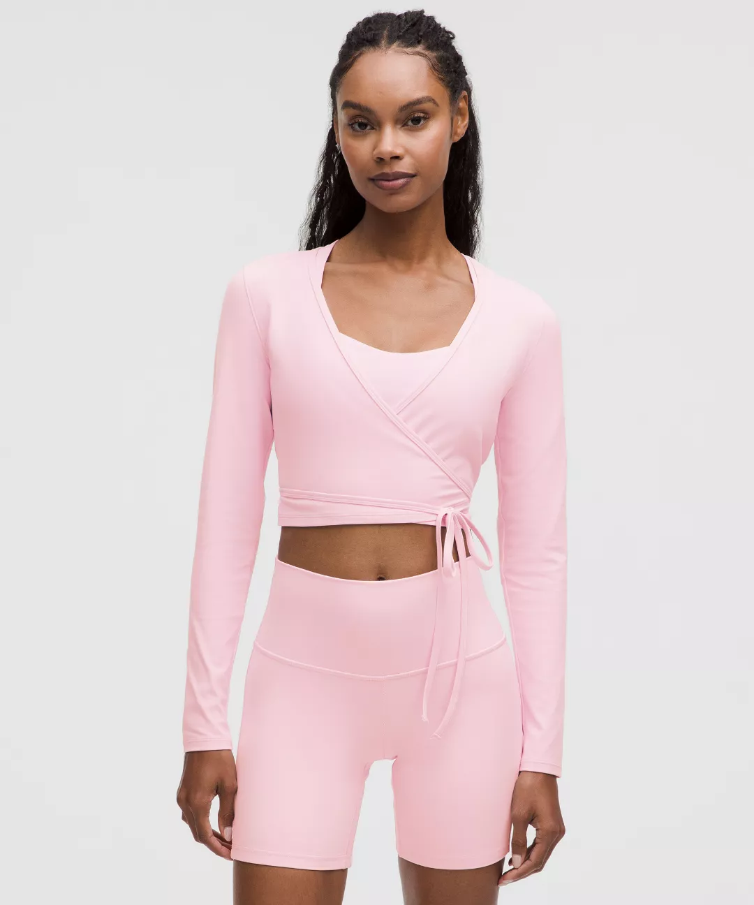 Nulu Long-Sleeve Cropped Wrap