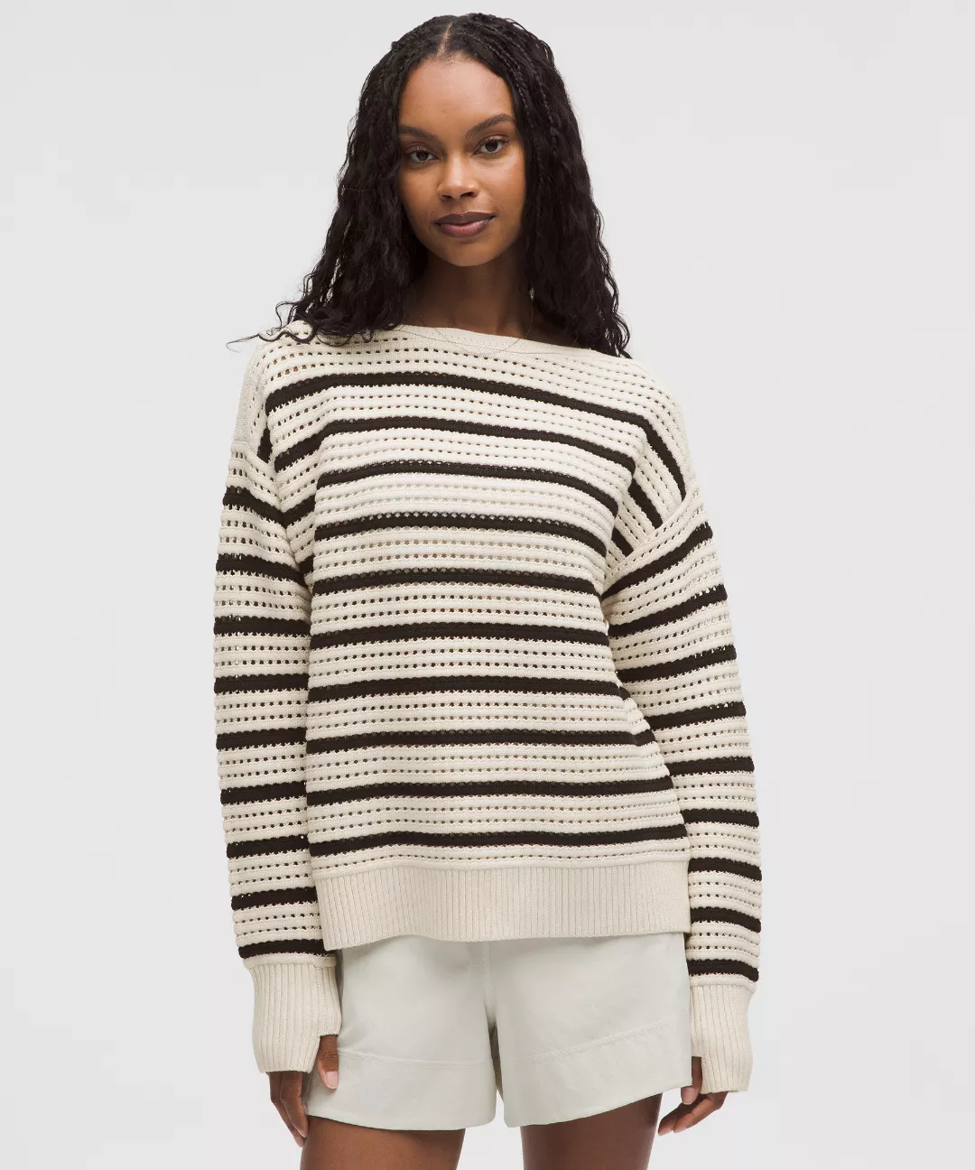 Cotton Crochet Pullover