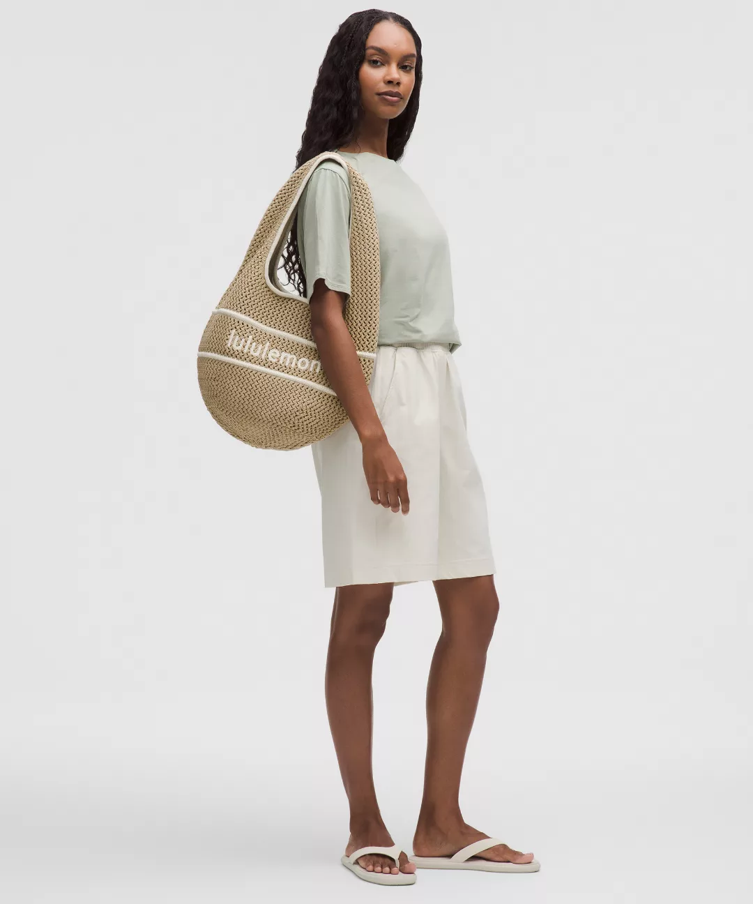 Cotton Crochet Shoulder Bag 7L