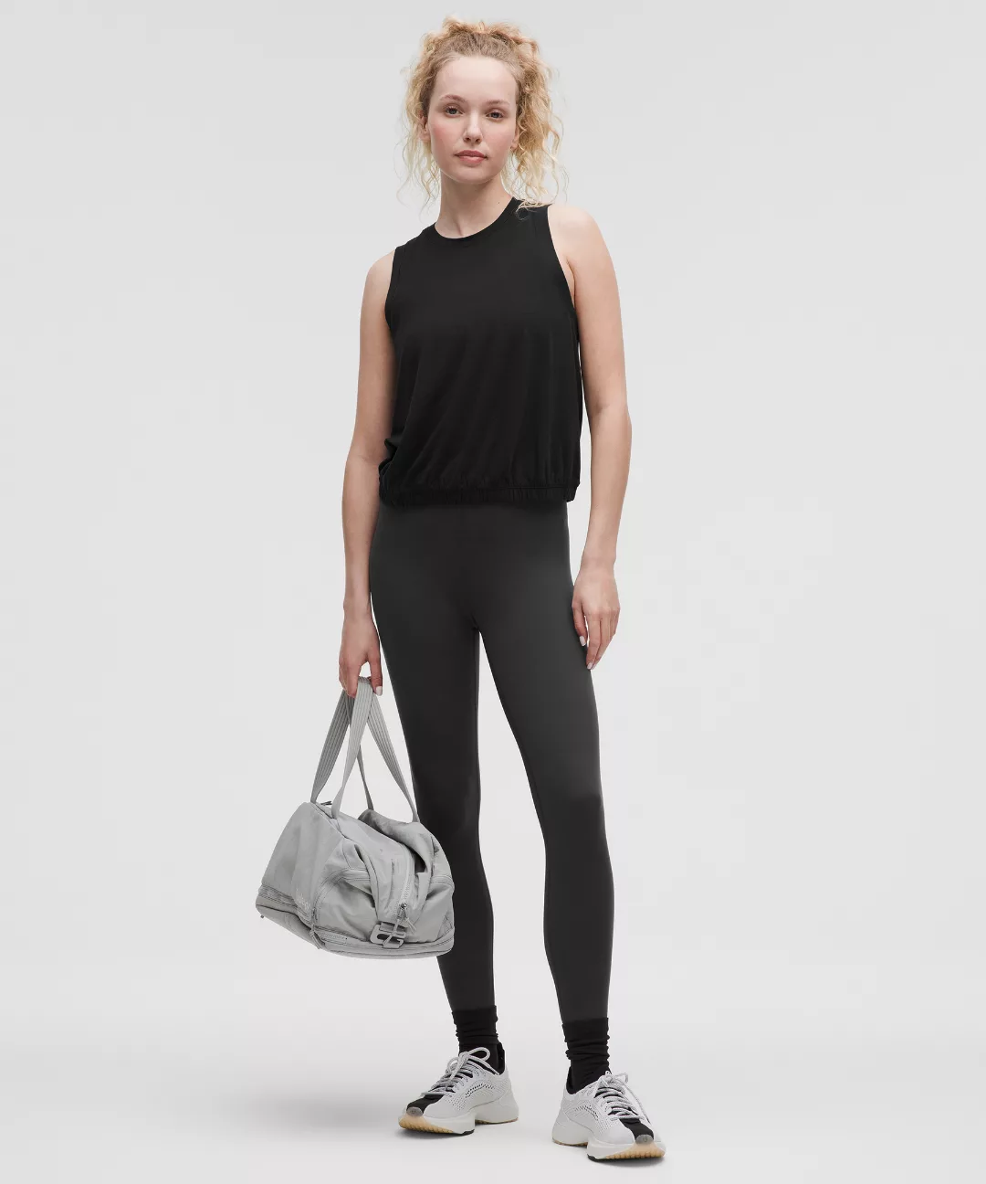 Jersey Training Elastic-Hem Tank Top
