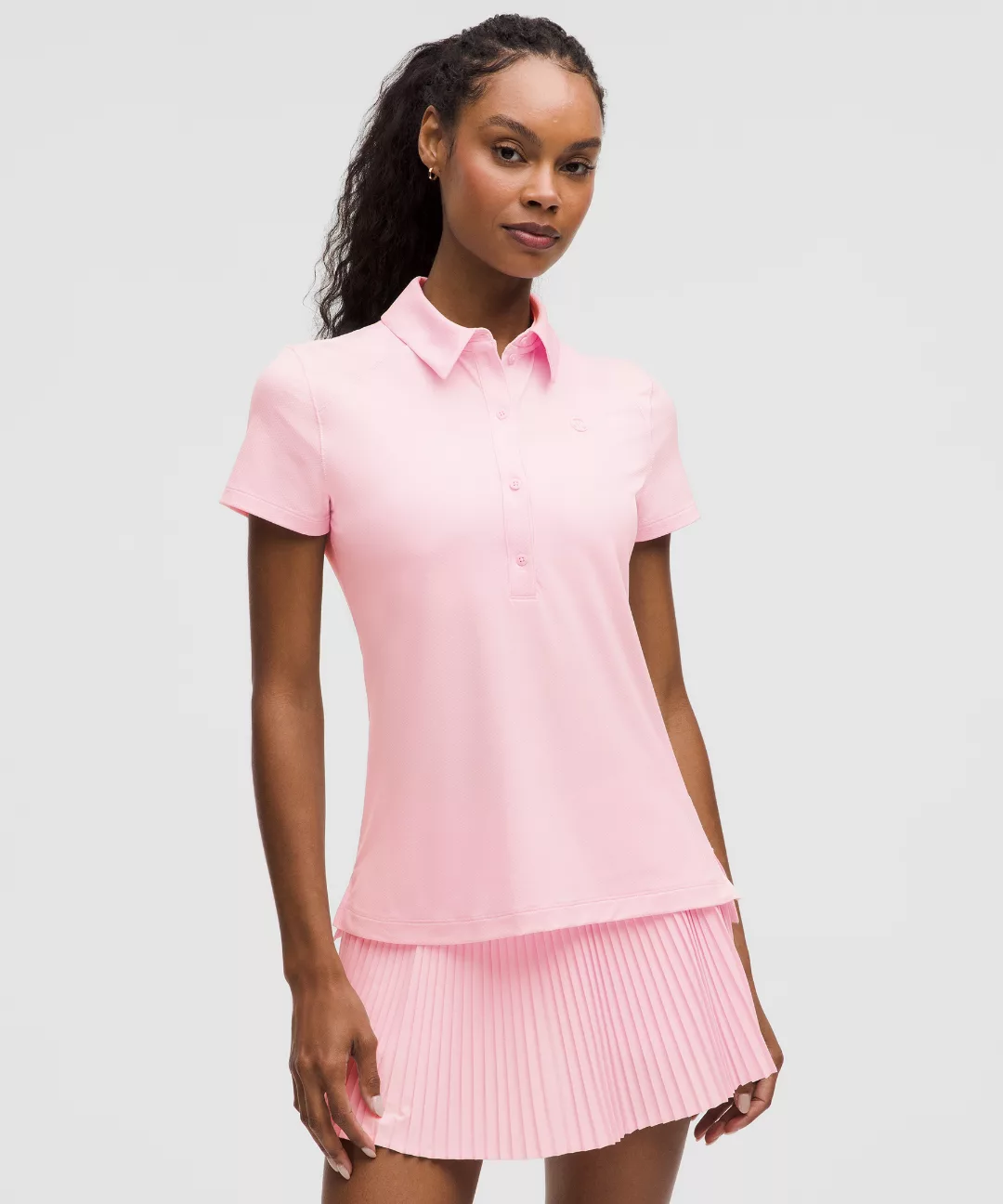 Quick-Dry Short-Sleeve Polo Shirt *Straight Hem
