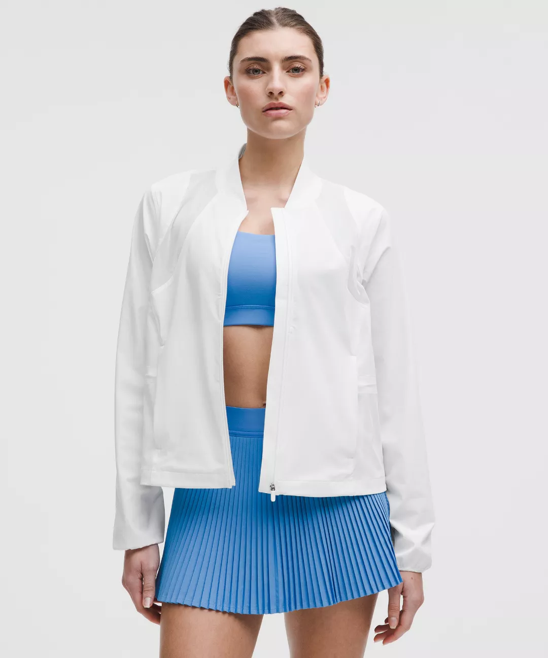 Mesh-Ventilated Tennis Jacket