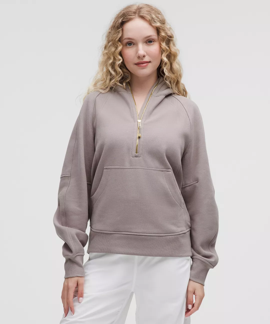 Scuba Oversized Half-Zip Hoodie *Long