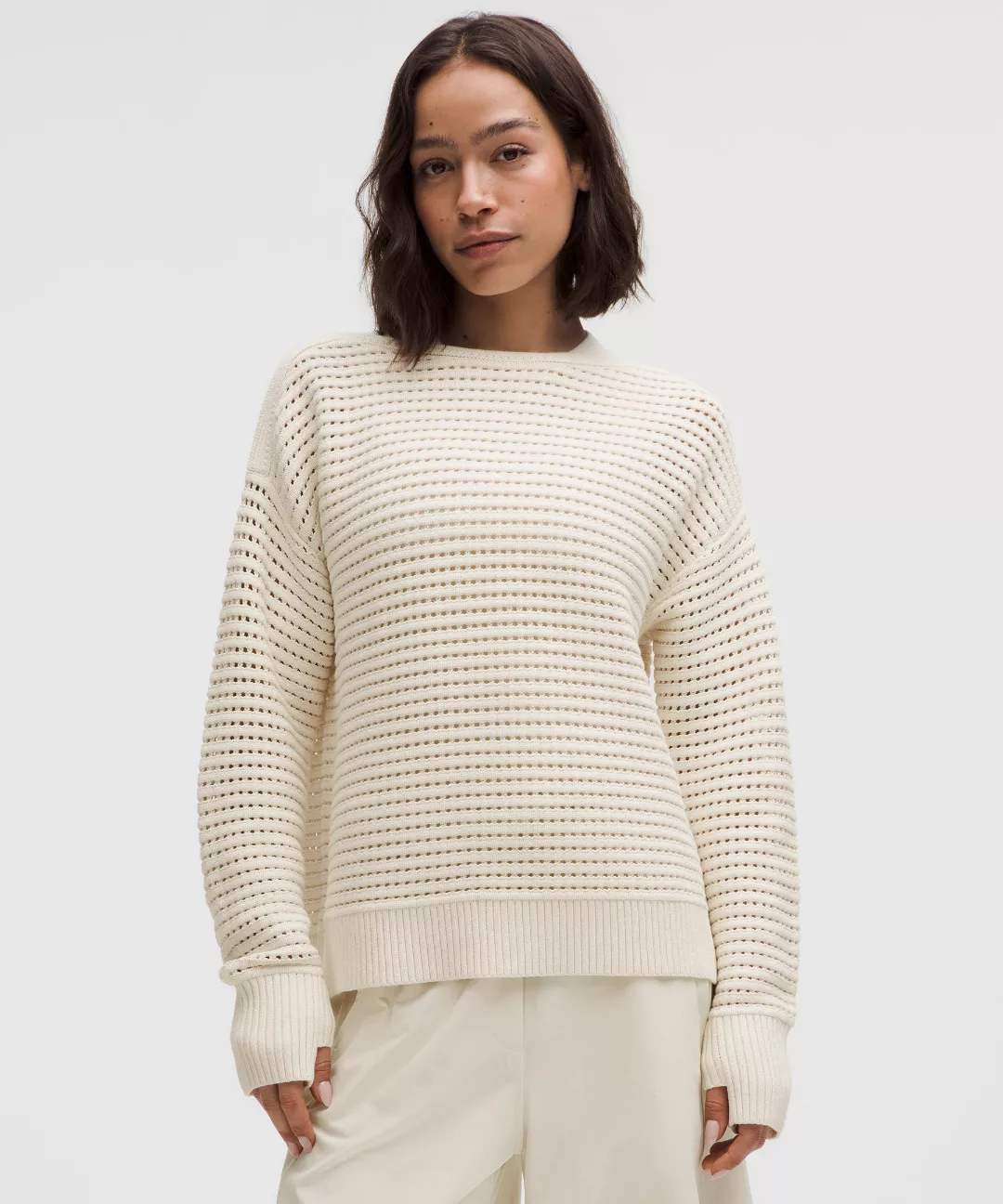 Cotton Crochet Pullover