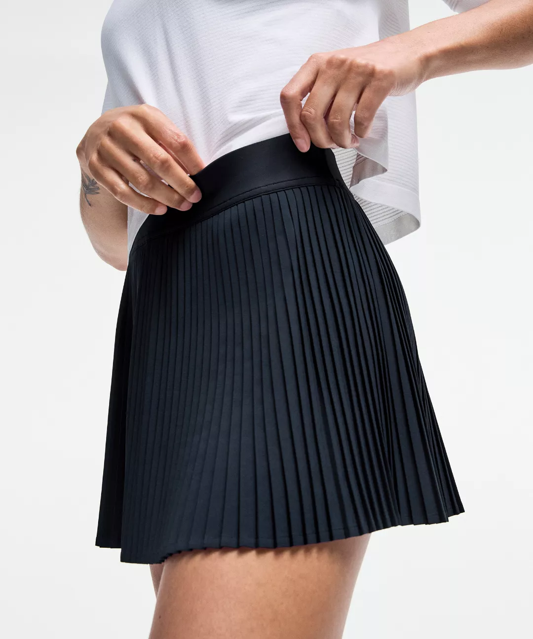 Varsity High-Rise Pleated Tennis Skirt