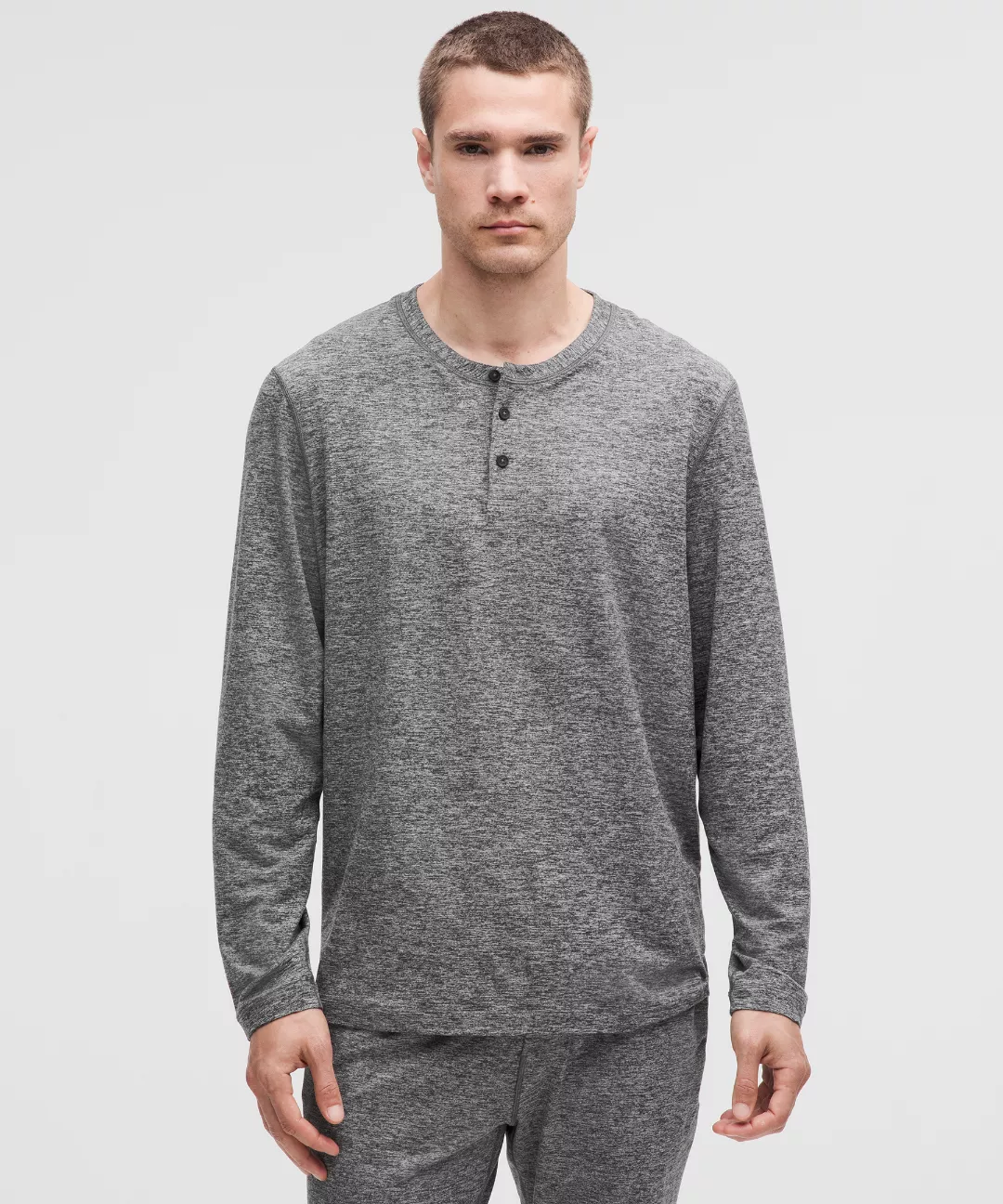 Soft Jersey Long-Sleeve Henley