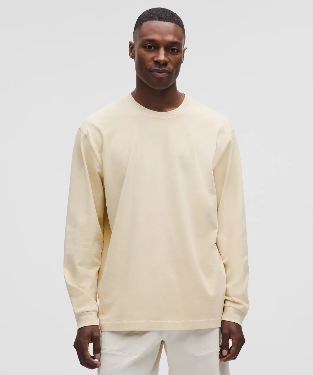 Heavyweight Cotton Jersey Long-Sleeve Shirt *Wash