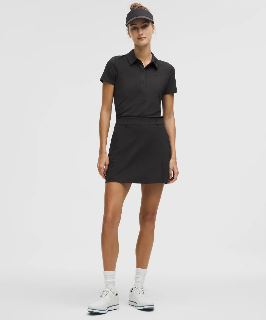 Stretch Twill Front Pleat Golf Skirt