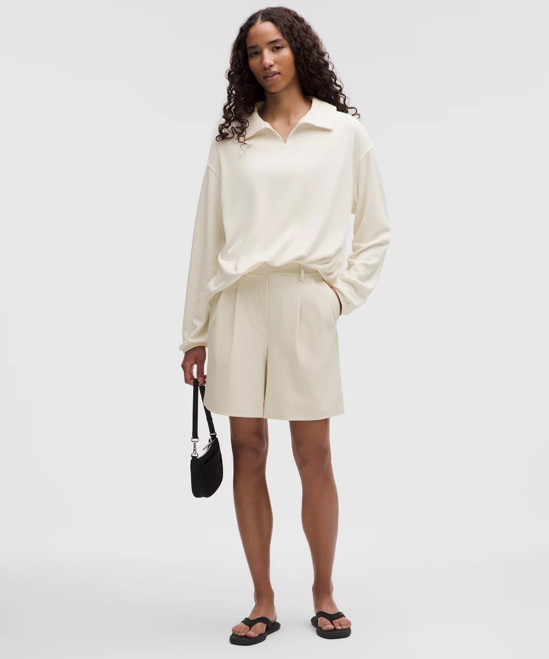 Softstreme Pique Oversized Long-Sleeve Polo Shirt