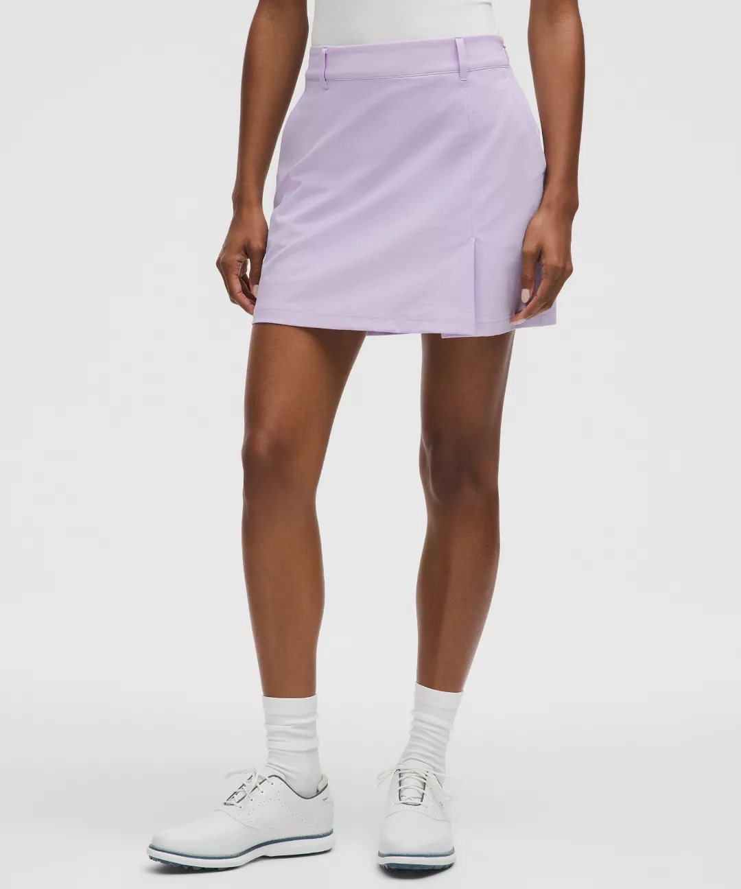Stretch Twill Front Pleat Golf Skirt