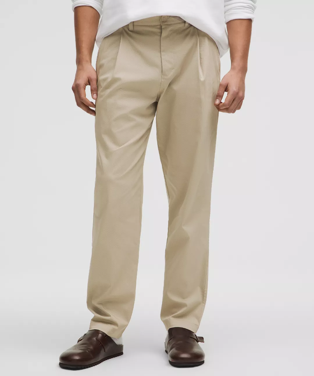 Cotton Twill Pleat-Front Trouser *Regular