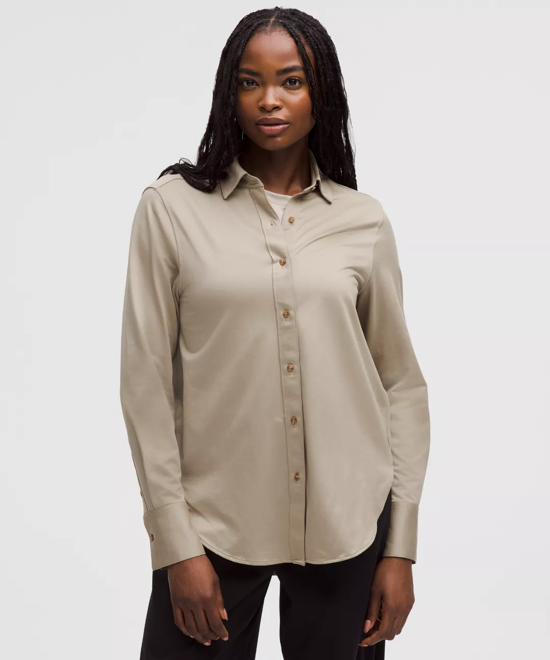 Knit Relaxed-Fit Overshirt