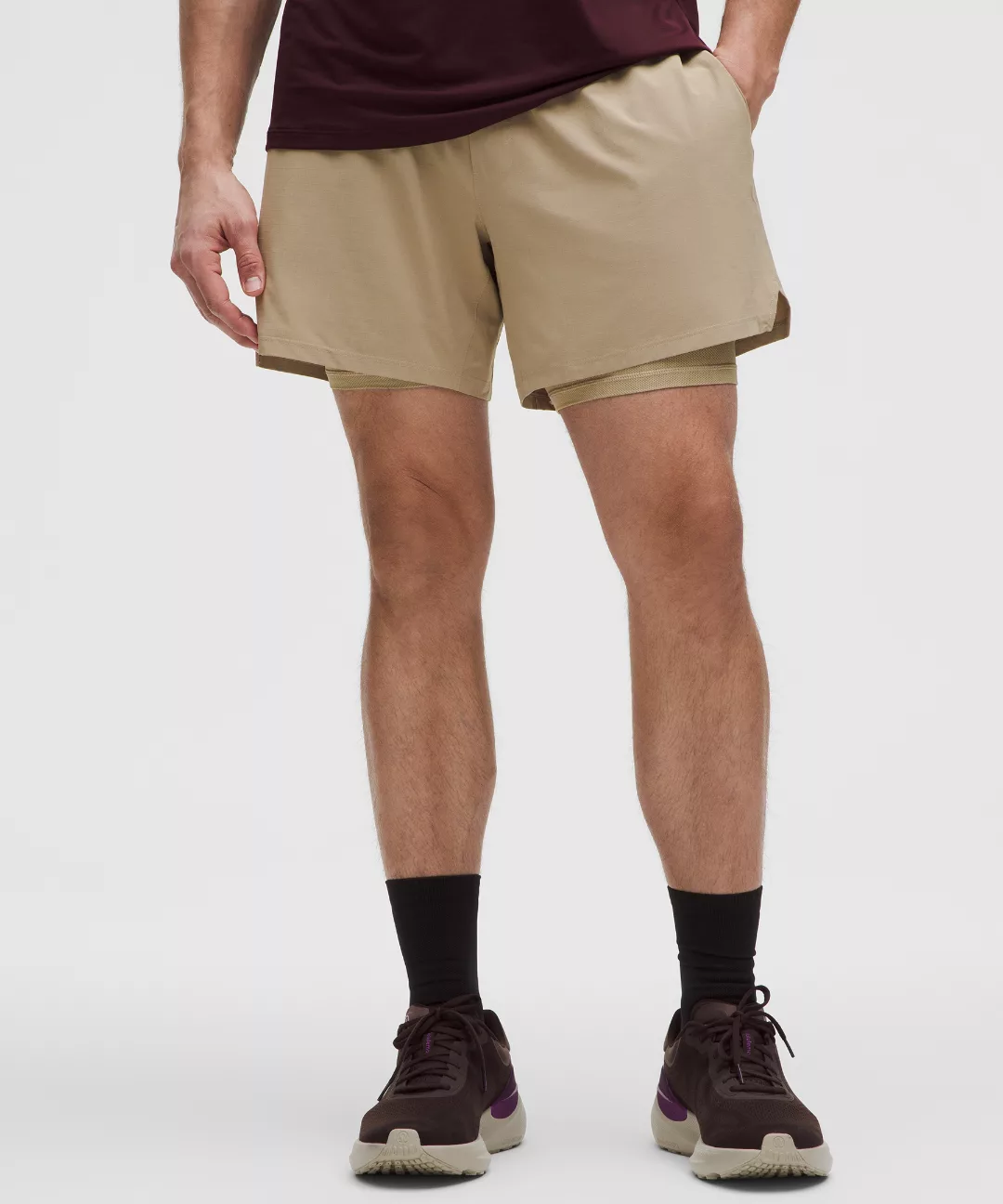 Mile Maker Run Crew Ripstop Lined Short 6"