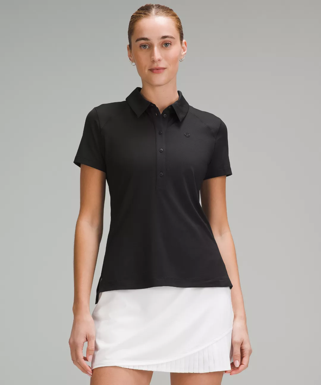 Quick-Dry Short-Sleeve Polo Shirt *Straight Hem