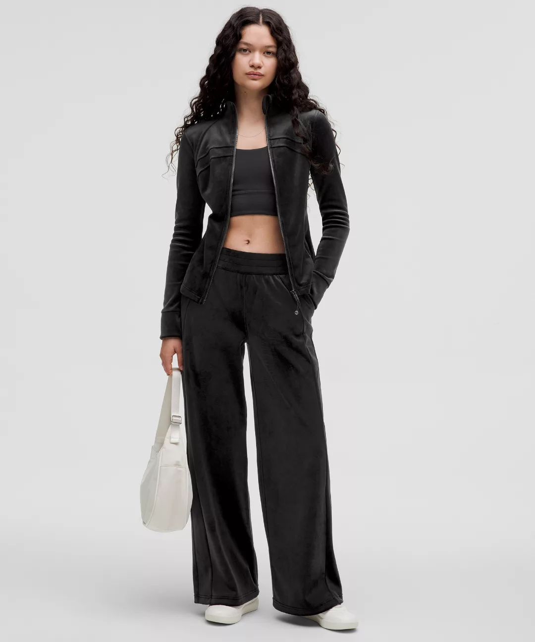 Scuba Mid-Rise Wide-Leg Pant *Velvet