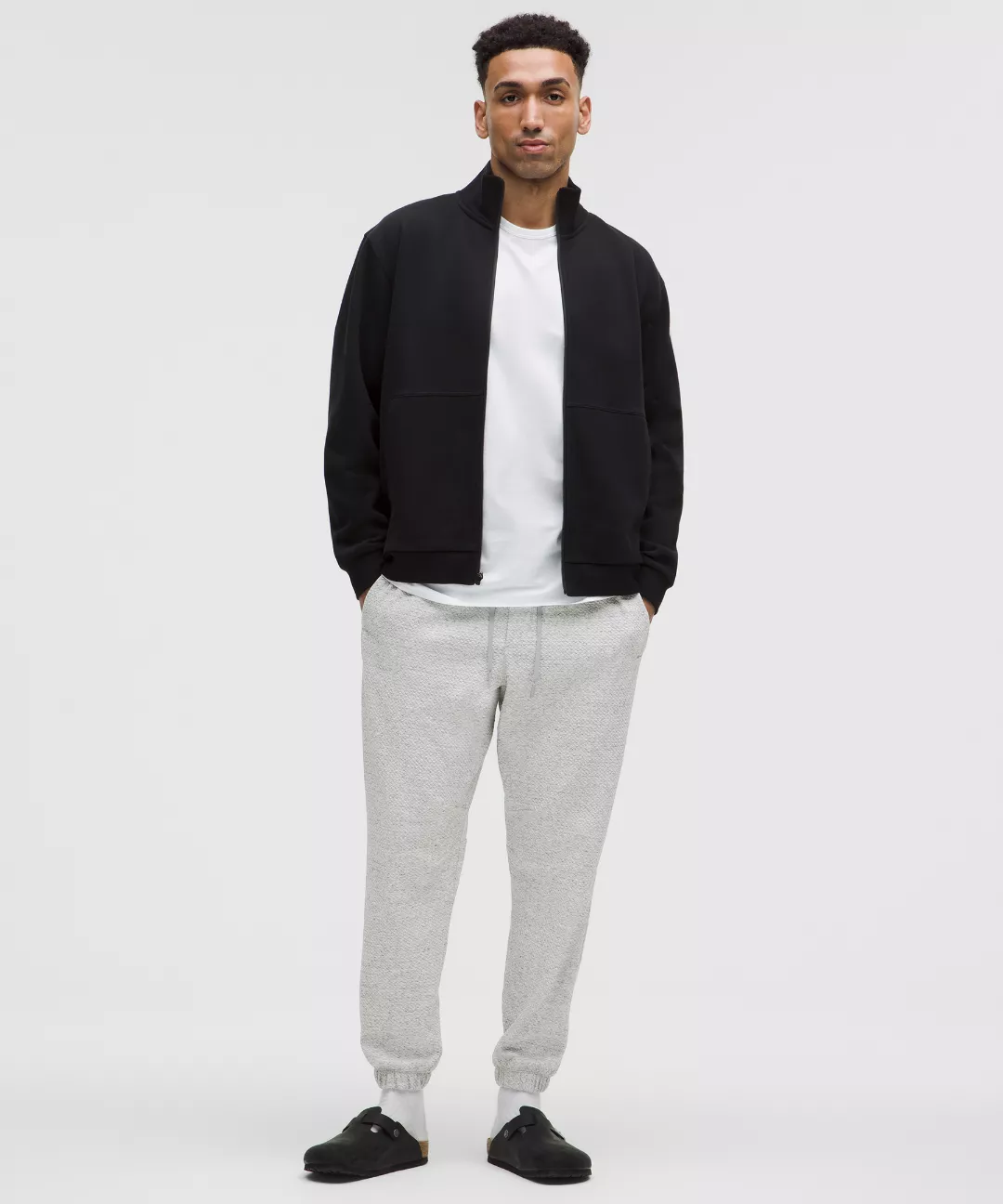 Textured Double-Knit Cotton Jogger *Shorter