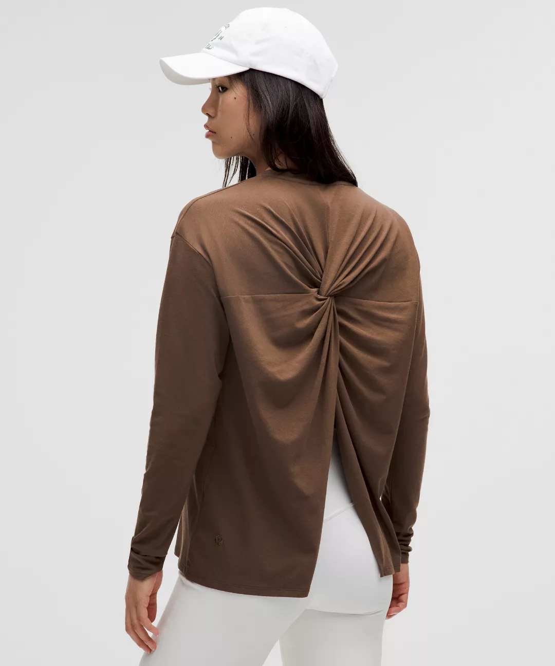 Twist-Back Relaxed-Fit Long-Sleeve Shirt