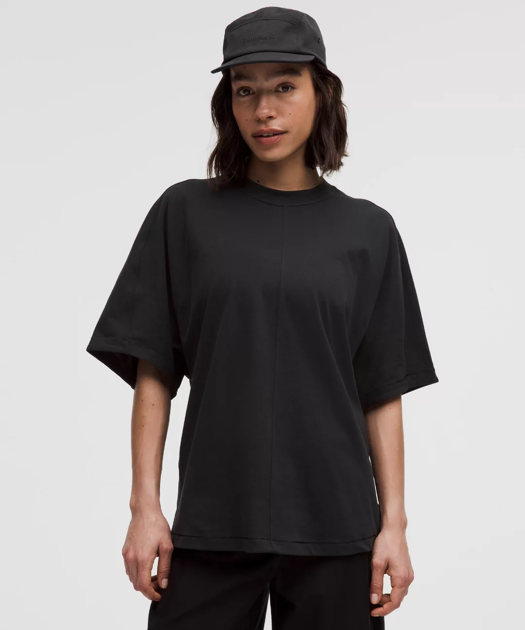 Cotton Jersey Oversized Dolman Tee *Stitch Detail