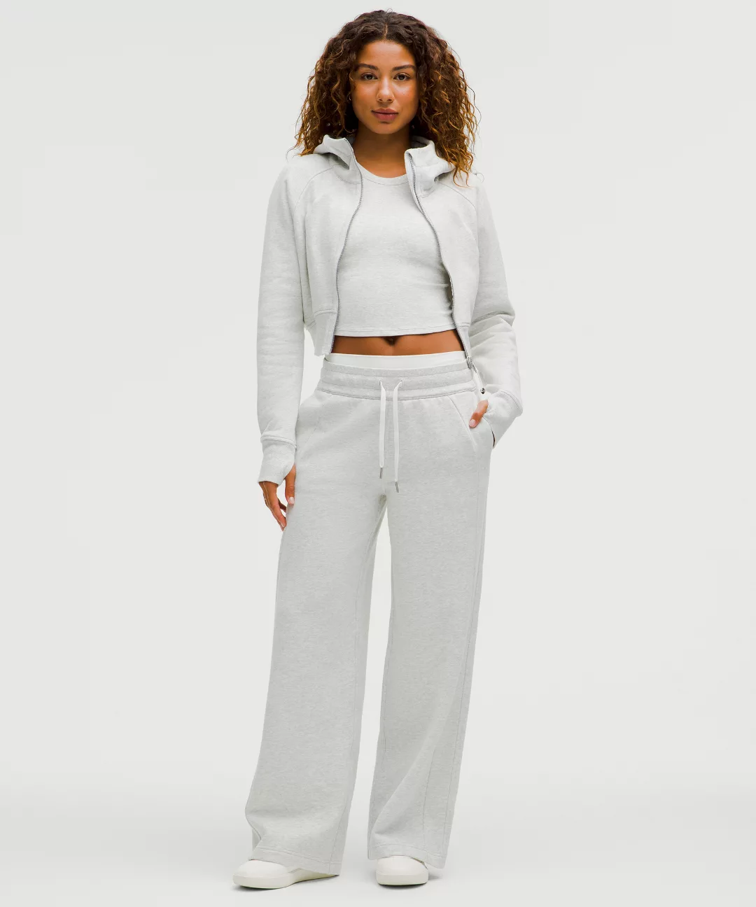 Scuba Mid-Rise Wide-Leg Pant *Short