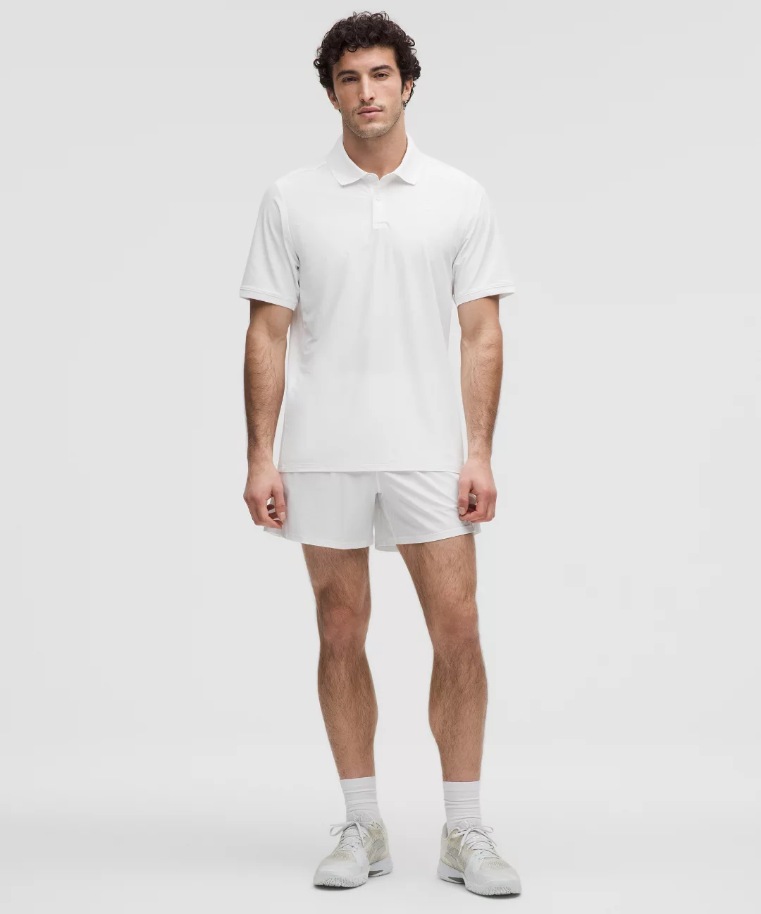 Striped Mesh Tennis Short 5"