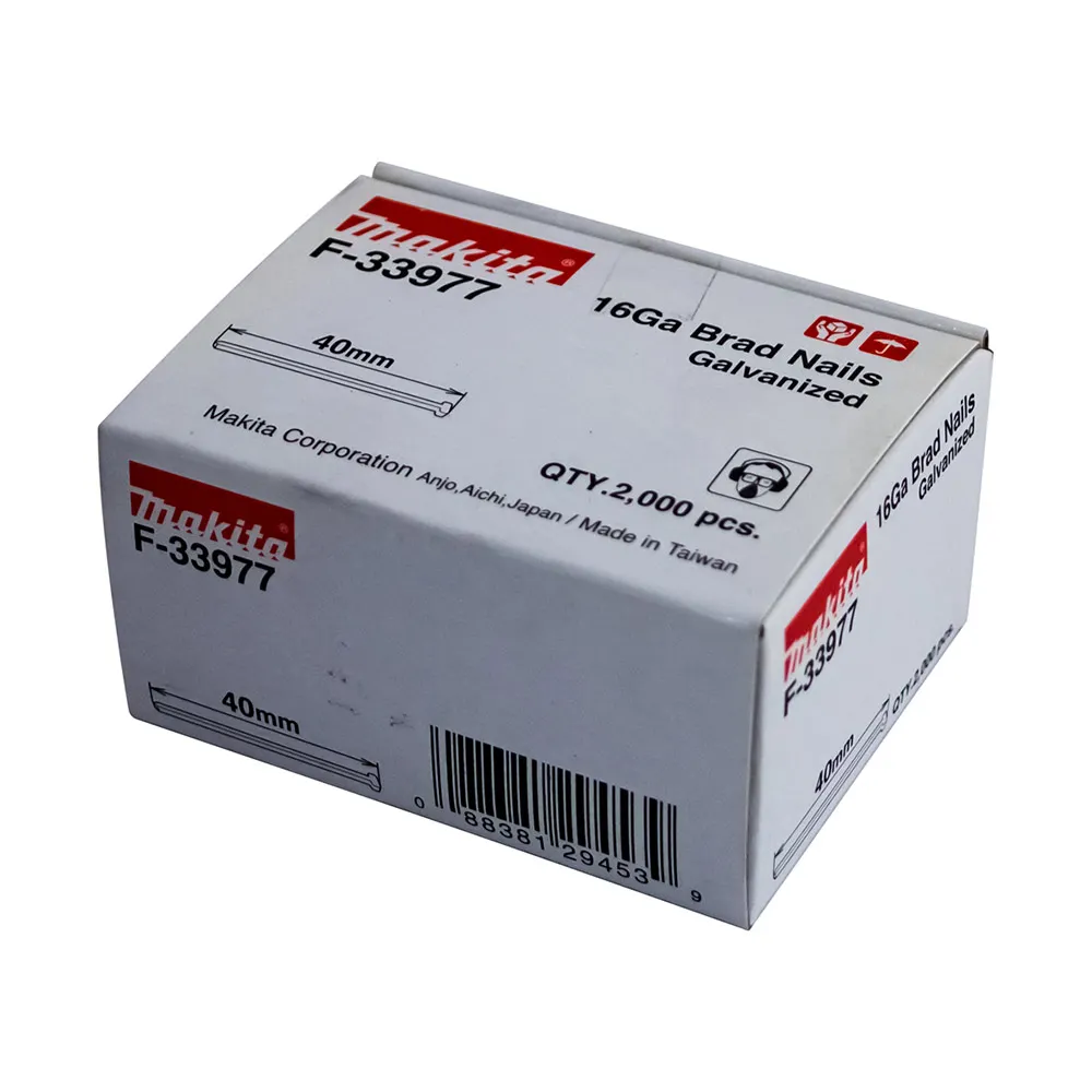 MAKITA 40 x 1.6mm EG 16GA C Nail Brad 2000Box F33977
