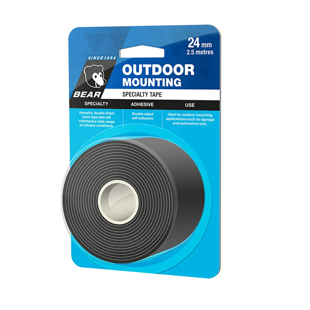 BEAR 24mm x 2.5m Outdoor Mounting Double Sided Tape 66623324551