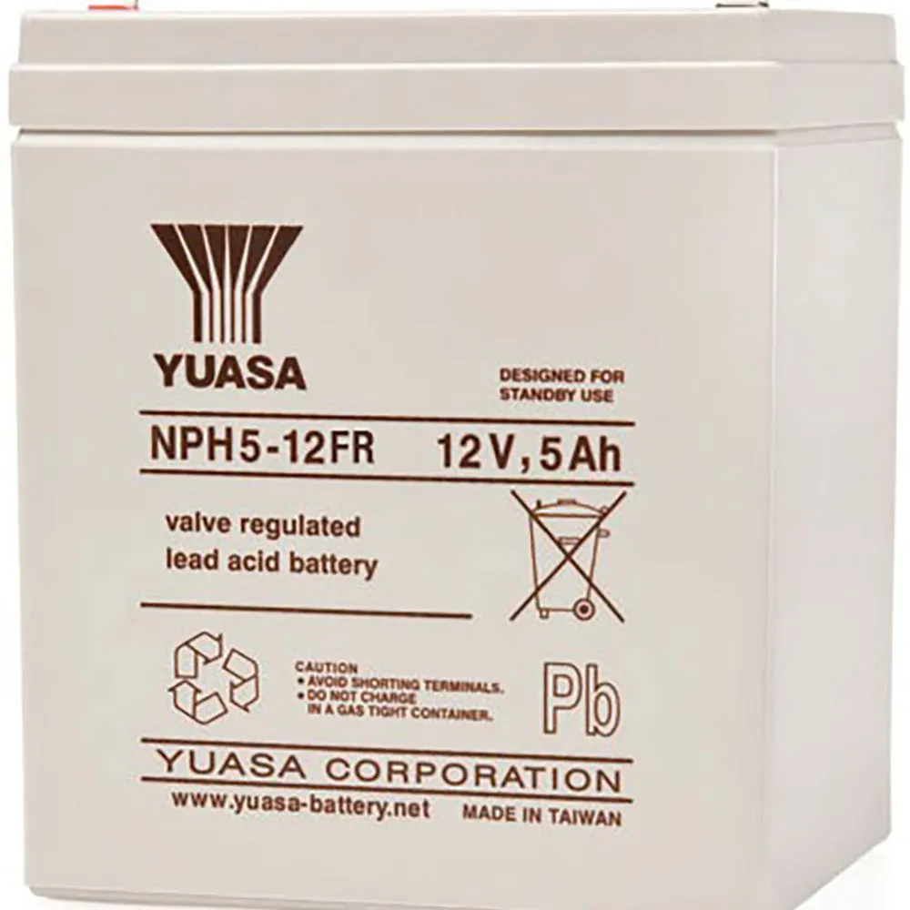 YUASA NP (VRLA) 12V 5Ah NPH5-12 FR VRLA Car Battery 175019