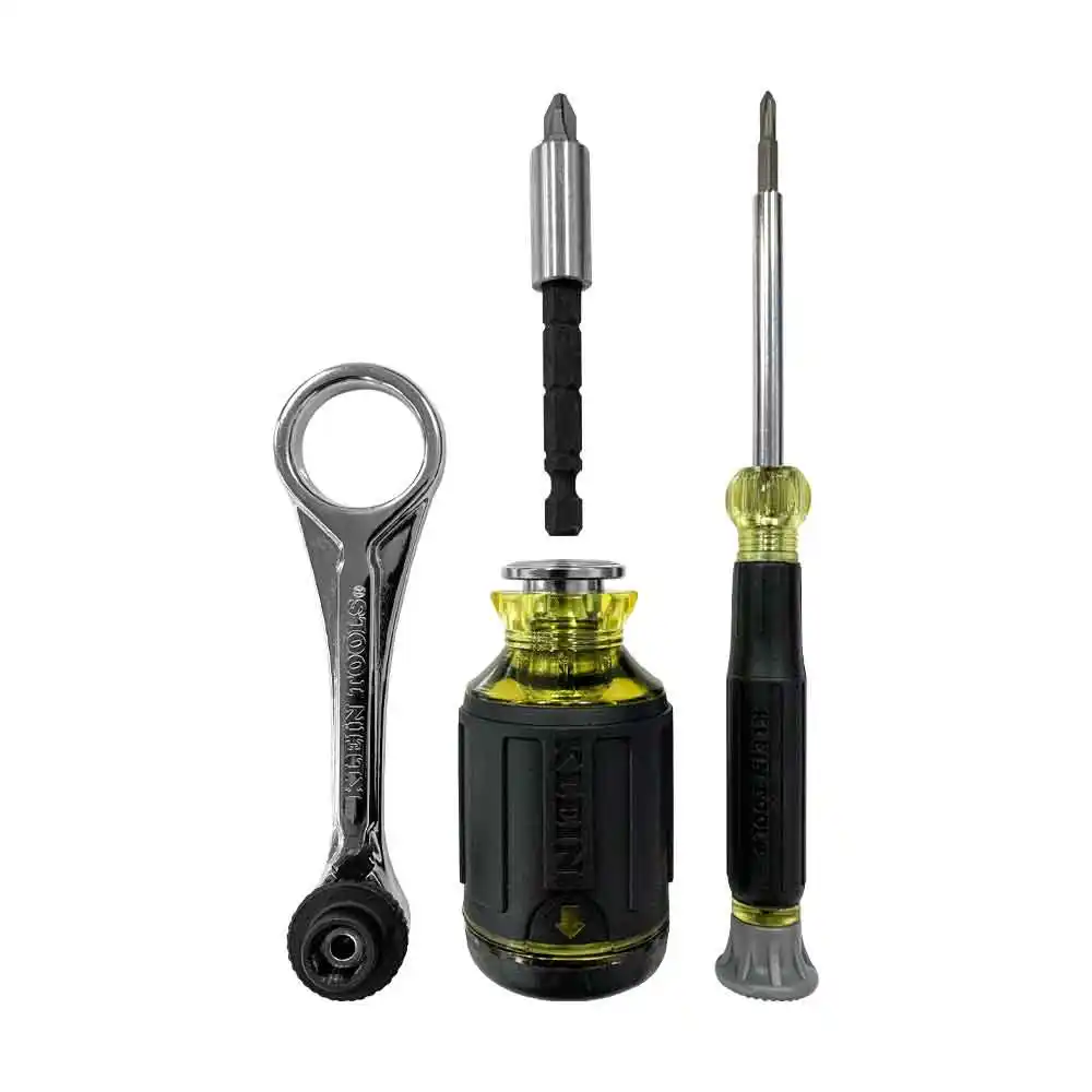 KLEIN 12 Piece Screwdriver & Offset Ratchet with Precision Driver Set A-85515