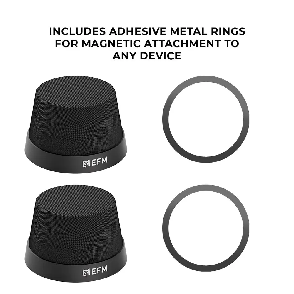 EFM Cloudbreak Mag Bluetooth Speaker Twin Pack With MagSafe Compatibility - Black EFA2CBM909BLA