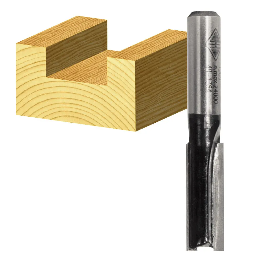 CARBITOOL 9.5 X 44mm Router Bit TCT Straight 2FL 1/4-Shank