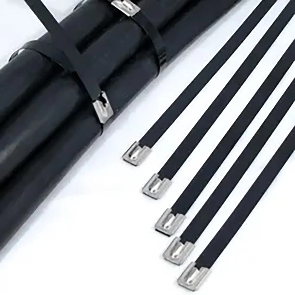 CABAC 360 X 7.9mm HD Stainless Steel 316 Coated Cable Tie - 100 Piece STFC360-HD-316S