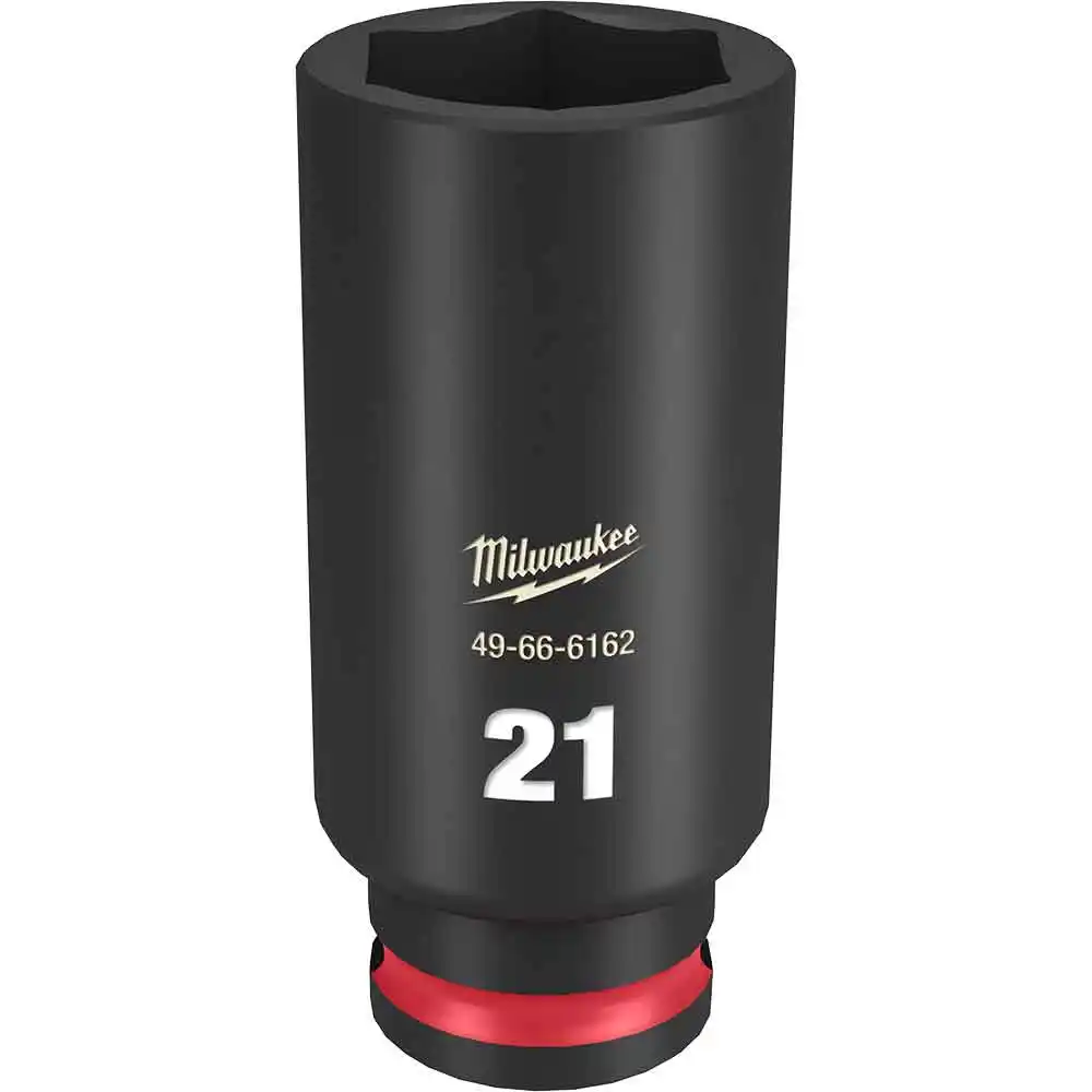MILWAUKEE SHOCKWAVE 3/8" Drive 21mm Deep 6 Point Impact Socket 49666162