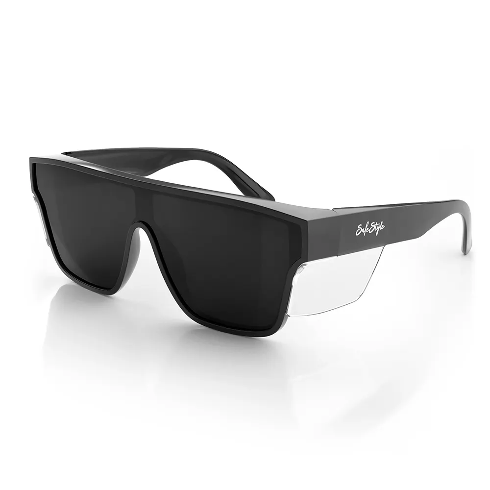 SAFESTYLE Safety Spectacle Primes Black Frame Tinted Lens PBT100