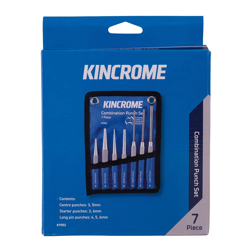 KINCROME 7 Piece Combination Punch Set K9502