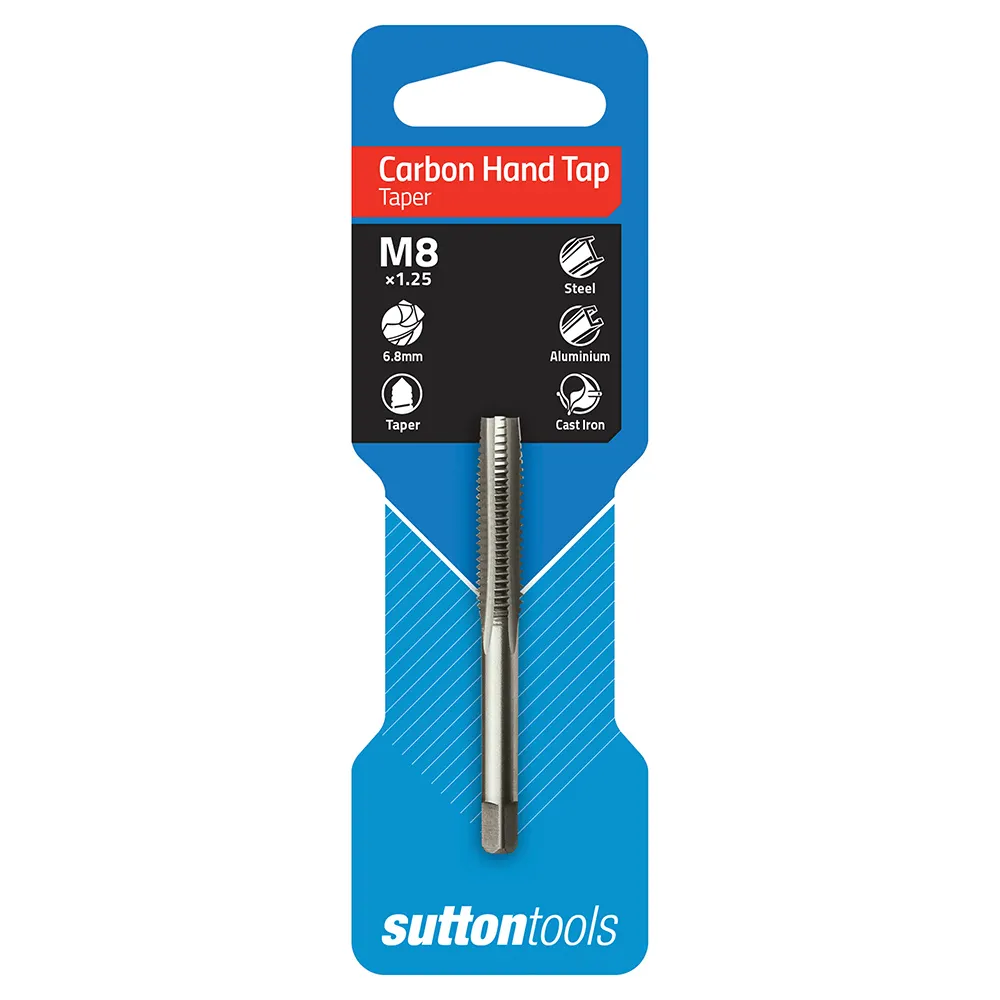 SUTTON M8 x 1.25 Taper Tap Carbon Hand