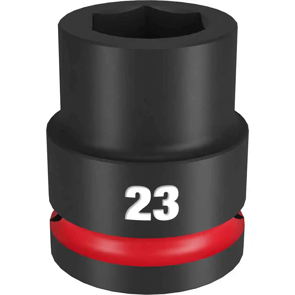 MILWAUKEE SHOCKWAVE 3/4inch Drive 23mm Standard 6 Point Impact Socket 49666361