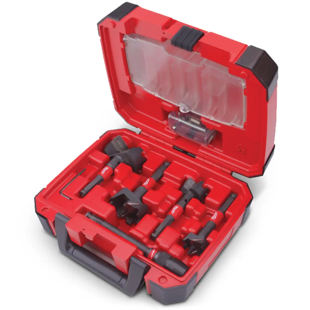 MILWAUKEE 35-65mm Self-Feed Wood Drill Bit Set - SWITCHBLADE - 4 Piece 49225100