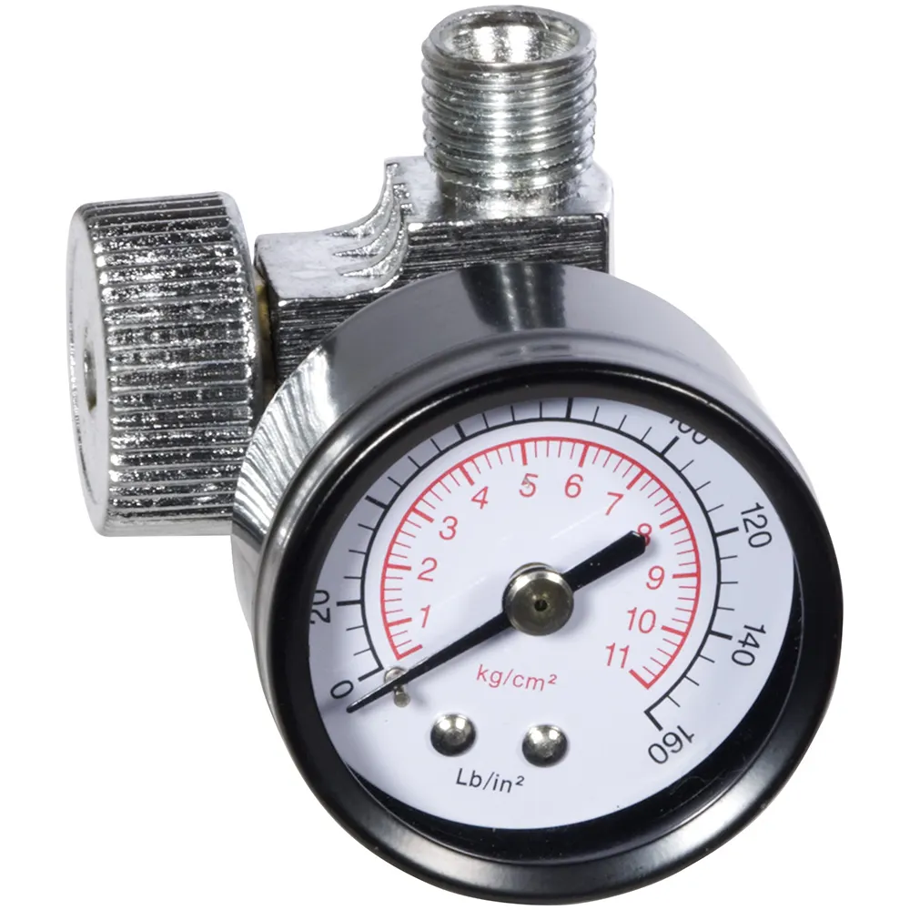 IRONAIR 1/4" BSP WITH GAUGE Regulator Air Pressure In Line SA2001A