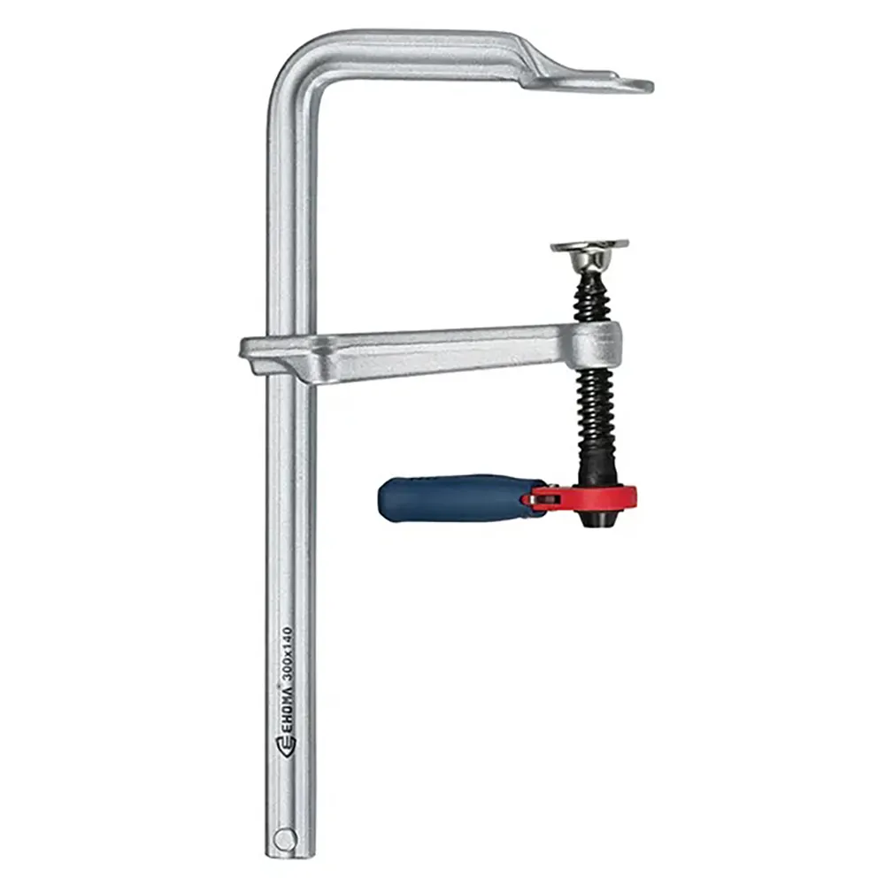 EHOMA 300mm x 140mm 670kg Soft Grip Handle Ratchet F Clamp EC-G30R