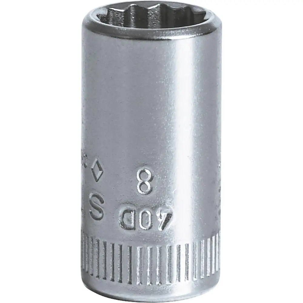 STAHLWILLE 1/4Inch Drive 8mm 12-Point Socket 01030008